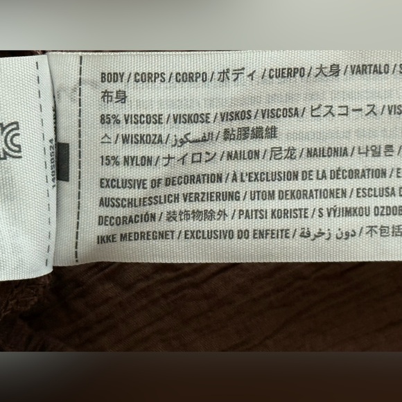 Abercrombie & Fitch Crinkle Oversized Button-Down Shirt Size Large - Picture 9 of 14